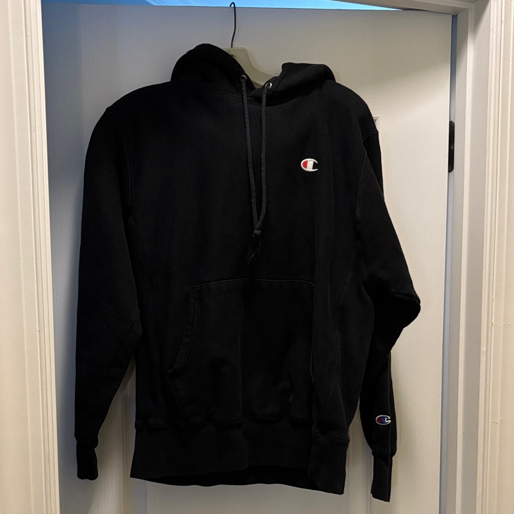 Champion Men's Black Pullover Hoodie